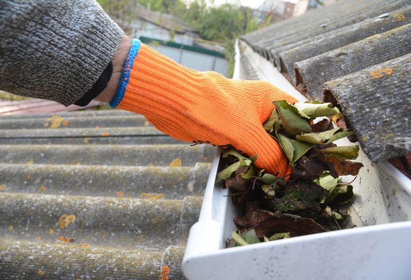 Removing Debris from Gutters